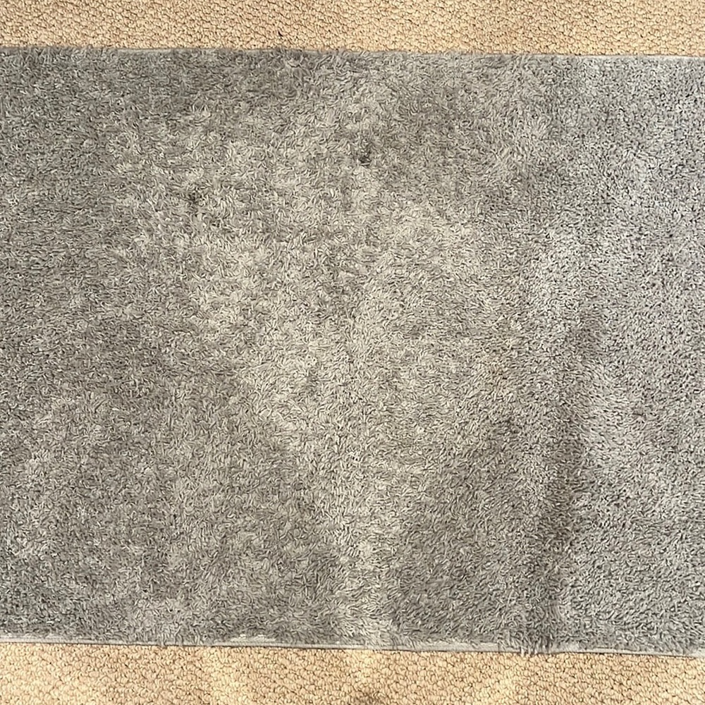 Gray desk carpet